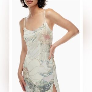 Artizia Wilfred Floral Print Slip Dress - Cream